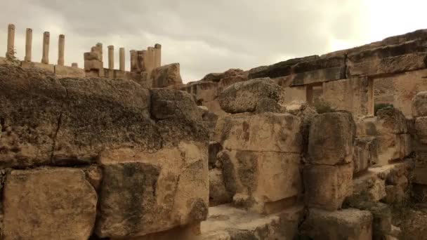 Irak al Amir, Jordanië - oude muren met historische geest deel 11 — Stockvideo