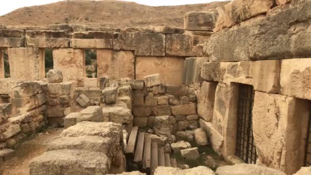 Iraq al Amir, Jordan - stone walls of yesteryear — Stock Video