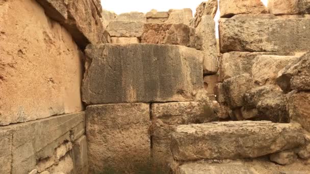 Iraque al Amir, Jordânia - muros de pedra de outrora parte 9 — Vídeo de Stock