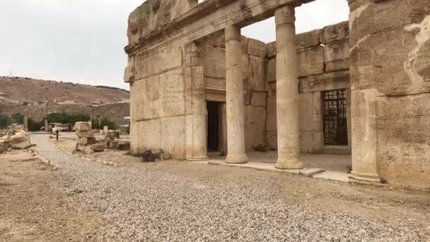 イラク・アル・アミール、ヨルダン-古代の入植地の遺跡パート4 — ストック動画