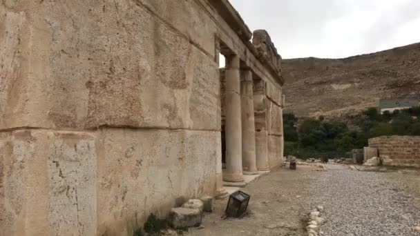 Ірак аль - Амір, Йорданія - руїни стародавнього поселення частина 3 — стокове відео
