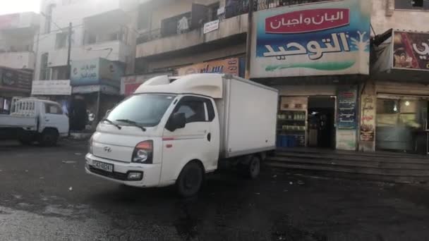 Irbid, Jordan - provincial town and sparsely populated streets part 2 — Stockvideo