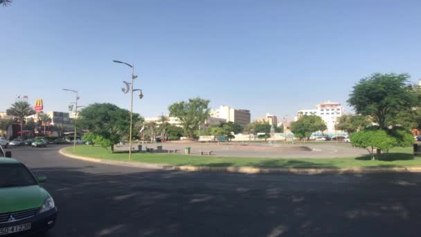 Akaba, Jordanien - Kvällsgator i staden del 3 — Stockvideo