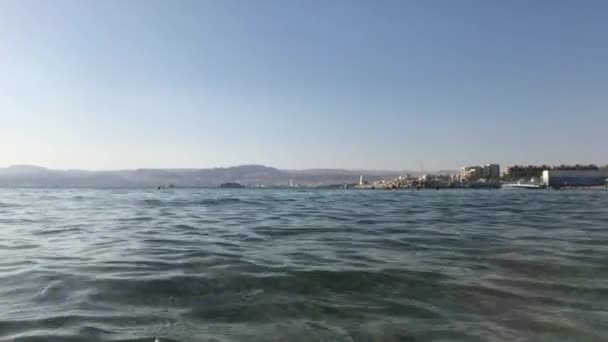 Aqaba, Giordania - piccola spiaggia locale sul mare rosso parte 2 — Video Stock