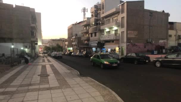 Aqaba, Jordan - Evening streets of the city part 18 — ストック動画