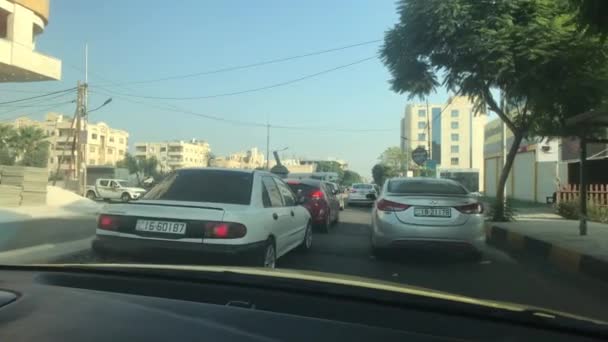 Irbid, Jordan - driving on the city highway part 4 — Stock Video