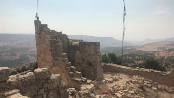 Ajloun, Jordânia - paredes com modelos de tempos antigos parte 2 — Vídeo de Stock