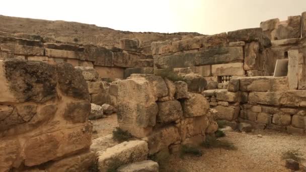 Iraque al Amir, Jordânia - muralhas antigas com espírito histórico parte 10 — Vídeo de Stock