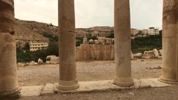 Irák al Amir, Jordánsko - zbytky starověké civilizace část 8 — Stock video