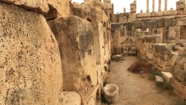 Iraque al Amir, Jordânia - muros de pedra de outrora parte 4 — Vídeo de Stock