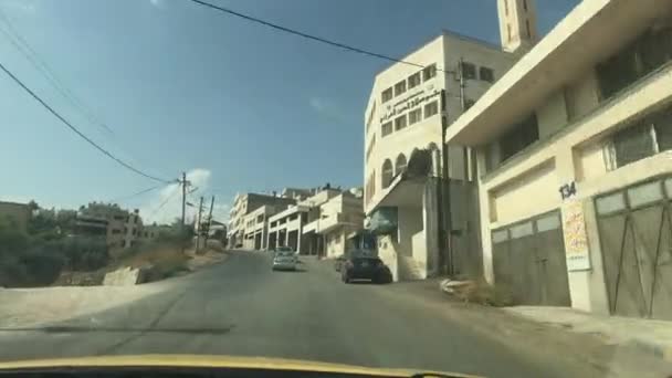 Irbid, Giordania - città provinciale e strade scarsamente popolate parte 17 — Video Stock