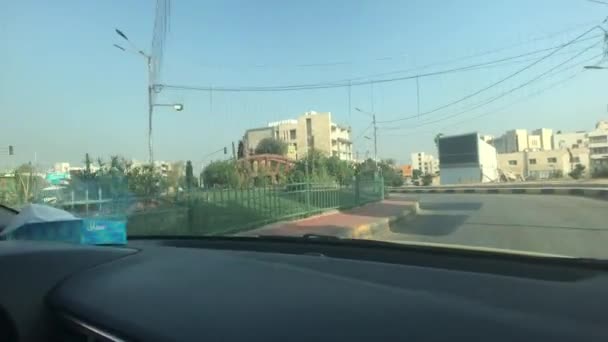Irbid, Jordania - jazda po autostradzie miejskiej część 6 — Wideo stockowe