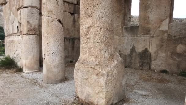 Iraq al Amir, Jordan - remnants of an ancient civilization — Stok video