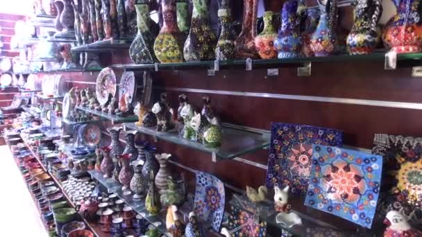 Амман, Иордания - сувенирный магазин часть 7 — стоковое видео