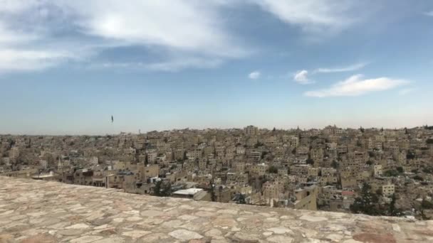 Amman, Jordanien - citadell under den brännande solen del 8 — Stockvideo