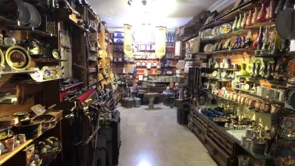 Amman, Jordan - souvenir shop part 9 — Stockvideo