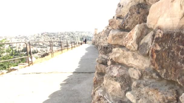 Amman, Jordan - citadel under the scorching sun part 2 — Stock Video