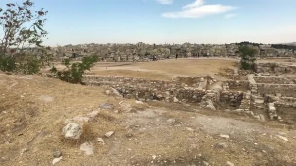 Amman, Jordania - Cytadela pustynnego krajobrazu część 14 — Wideo stockowe