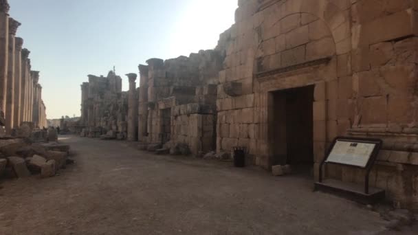 Jerash, Jordanien - forntida byggnader i forntida civilisation del 4 — Stockvideo