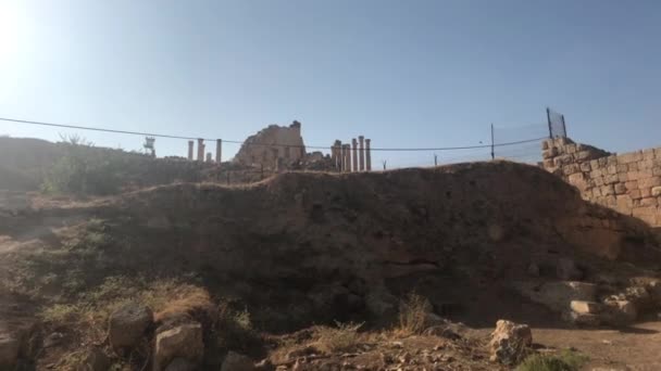 Jerash, Jordanië - historisch voorbeeld van oude stadsontwikkeling deel 9 — Stockvideo