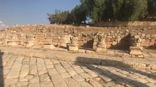 Jerash, Jordania - ejemplo histórico de desarrollo urbano antiguo parte 4 — Vídeo de stock