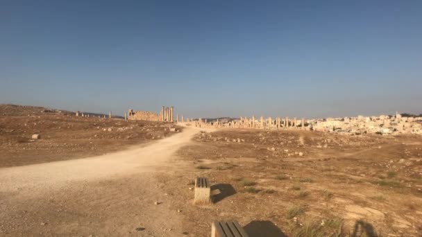 Jerash, Jordanië - ruïnes van een oude stad deel 8 — Stockvideo