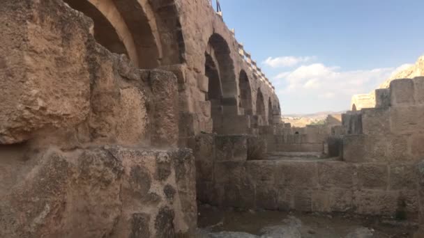 Jerash, Jordânia - exemplo histórico do antigo desenvolvimento urbano parte 12 — Vídeo de Stock