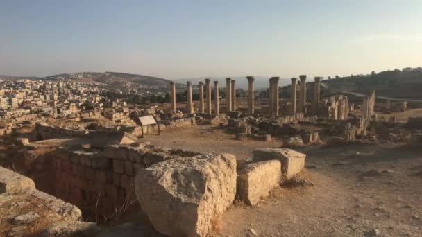 Jerash, Jordánia - romjai egy ősi város része 13 — Stock videók