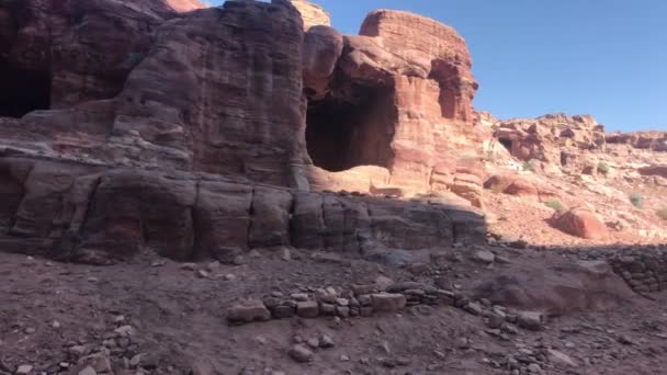 Petra, Jordanië - bergen en kliffen met een verbazingwekkende geschiedenis deel 10 — Stockvideo