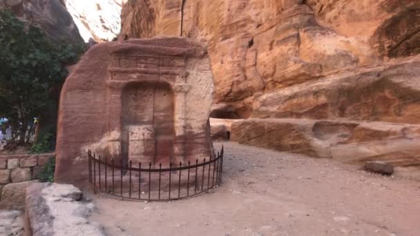 Petra, Jordanië - bergen en kliffen met een verbazingwekkende geschiedenis deel 11 — Stockvideo