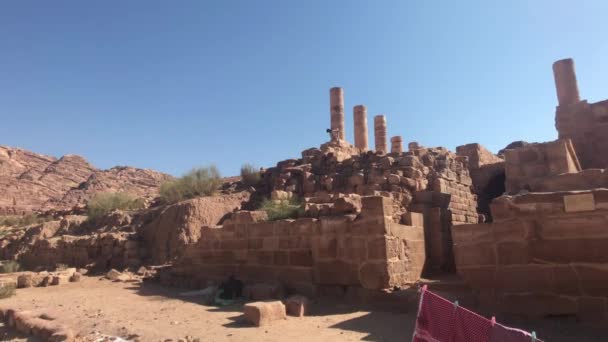 Petra, Jordanië - ravijnen met een eeuwenoude geschiedenis deel 12 — Stockvideo