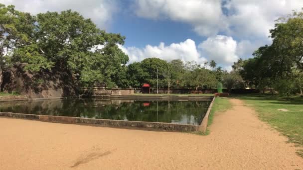 Анурадхапура, Шри-Ланка, парковая зона с настилом — стоковое видео