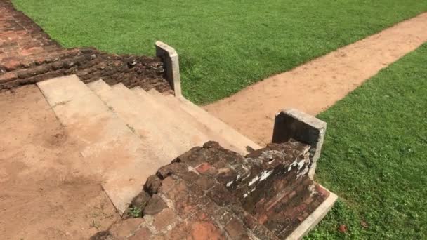 Anuradhapura, Srí Lanka, maradványai a palota kilátás felülről — Stock videók