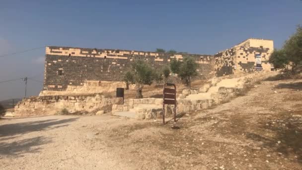 Umm Qais, Giordania - rovine di una vecchia fortezza — Video Stock