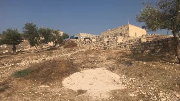 Умм Кайс, Иордания - руины старой крепости часть 1 — стоковое видео