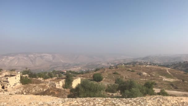 Umm Qais, Jordan - view of the hills part 1 — Stockvideo