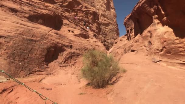 Wadi Rum, Jordan - desert of red sand fantastic view part 6 — Wideo stockowe