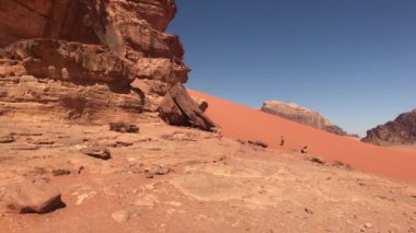 Wadi Rum, Jordan - red sand in the desert against the backdrop of rocky mountains part 16