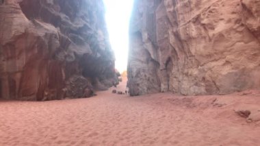Wadi Rum, Jordan - pink cliffs and red sand in the desert part 2