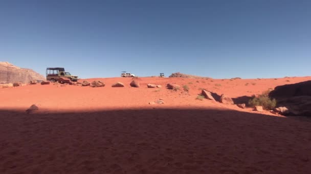Wadi Rum, Jordania Paisajes marcianos en el desierto parte 14 — Vídeo de stock