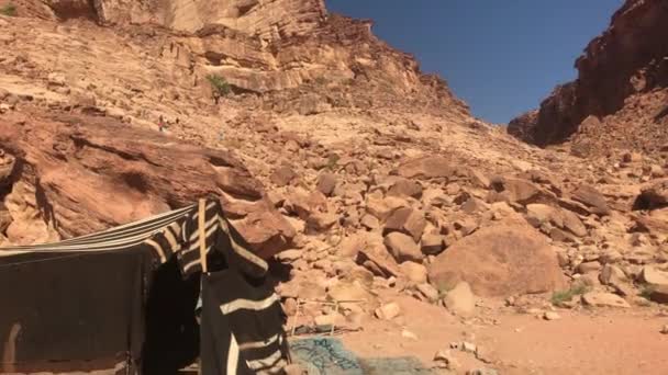 वाडी रम, जॉर्डन रेगिस्तान भाग 1 में मंगल ग्रह परिदृश्य — स्टॉक वीडियो