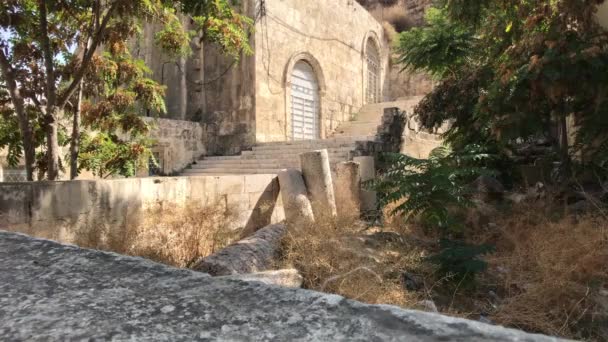 Ammán, Jordania - construir un antiguo palacio — Vídeo de stock