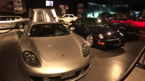 Amman, Jordan - October 20, 2019: Royal Automobile museum famous family sports cars — Wideo stockowe