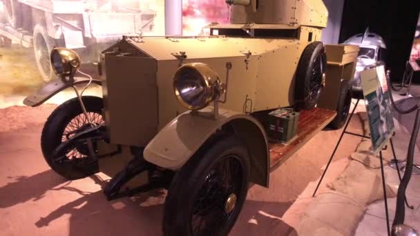 Amman, Jordan - October 20, 2019: Royal Automobile museum vintage car from the royal family collection part 5 — 图库视频影像