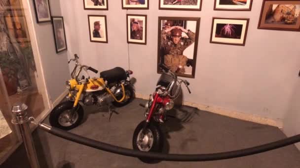 Amman, Jordan - October 20, 2019: Royal Automobile museum vintage motorcycle from the family collection part 14 — Stockvideo