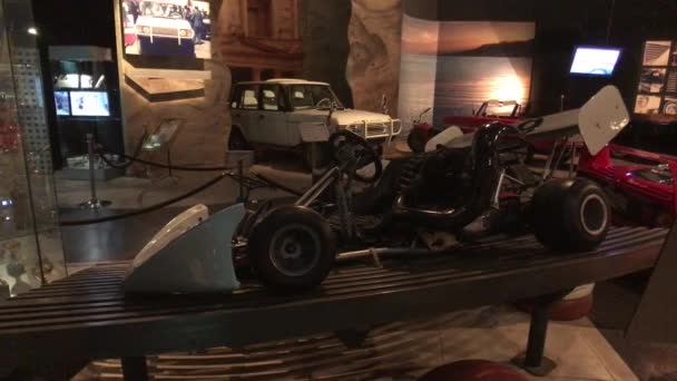 Amman, Jordan - October 20, 2019: Royal Automobile museum famous family sports cars part 16 — Stock video