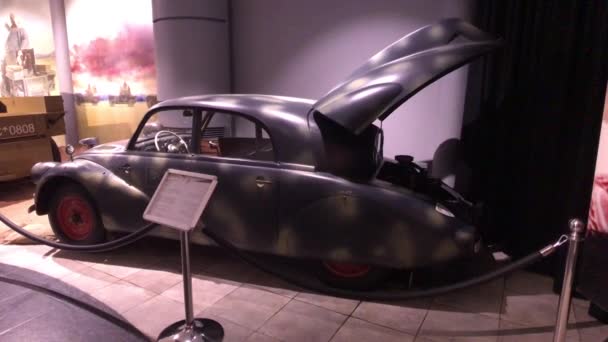 Amman, Jordan - October 20, 2019: Royal Automobile museum vintage car from the royal family collection part 7 — Stok video