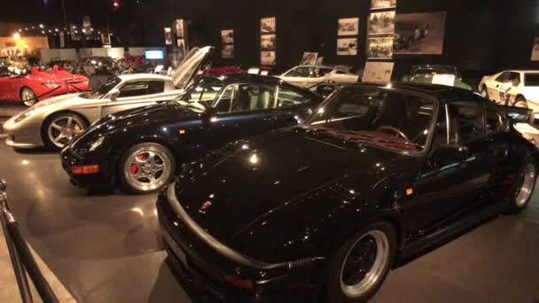 Amman, Jordan - October 20, 2019: Royal Automobile museum famous family sports cars part 19 — Stock video