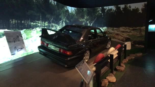 Amman, Jordan - October 20, 2019: Royal Automobile museum famous family sports cars part 17 — Stock Video