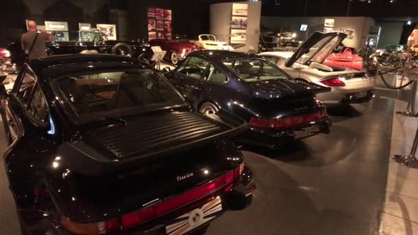 Amman, Jordan - October 20, 2019: Royal Automobile museum famous family sports cars part 4 — Stock video